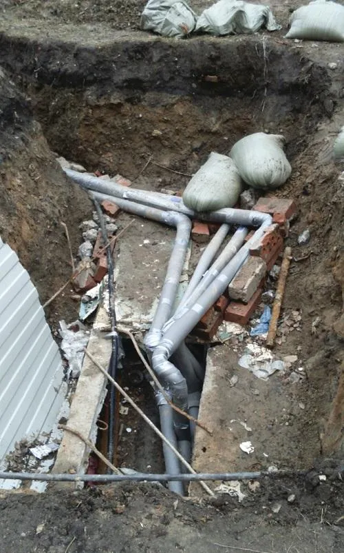 Прокладка трубопровода в ППУ